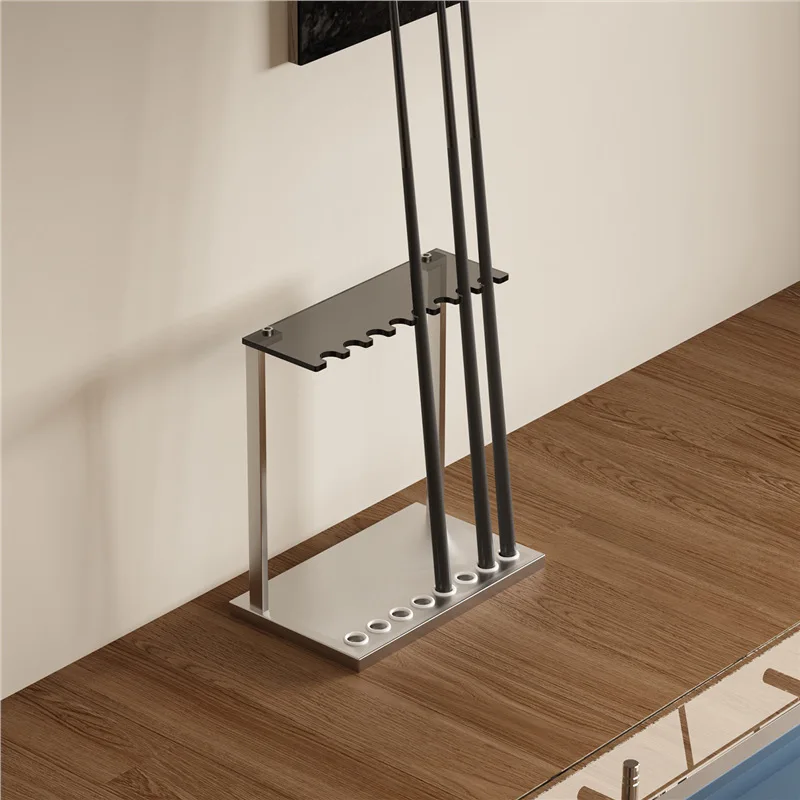 Billiard club display stand Billiard hall storage storage rack Acrylic suspended rod holder Floor-to-ceiling club rack