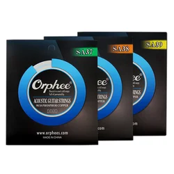 Orphee High End Professional SA Series Medium Light Extra Light Acoustic Guitar Strings 90/10 Bronze Guitar Accessories