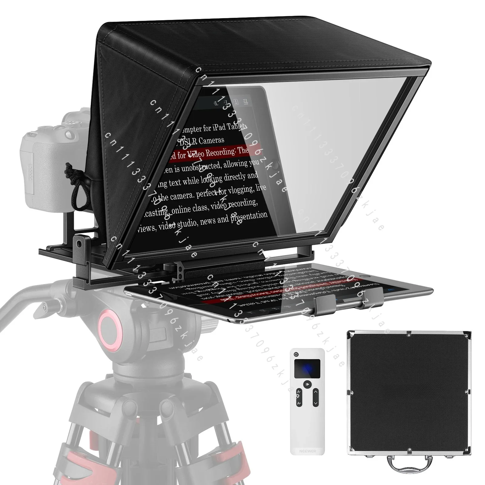 Teleprompter, X14 Portable Teleprompter with RT-110 Remote (Bluetooth Connection Inside NEEWER Teleprompter App)