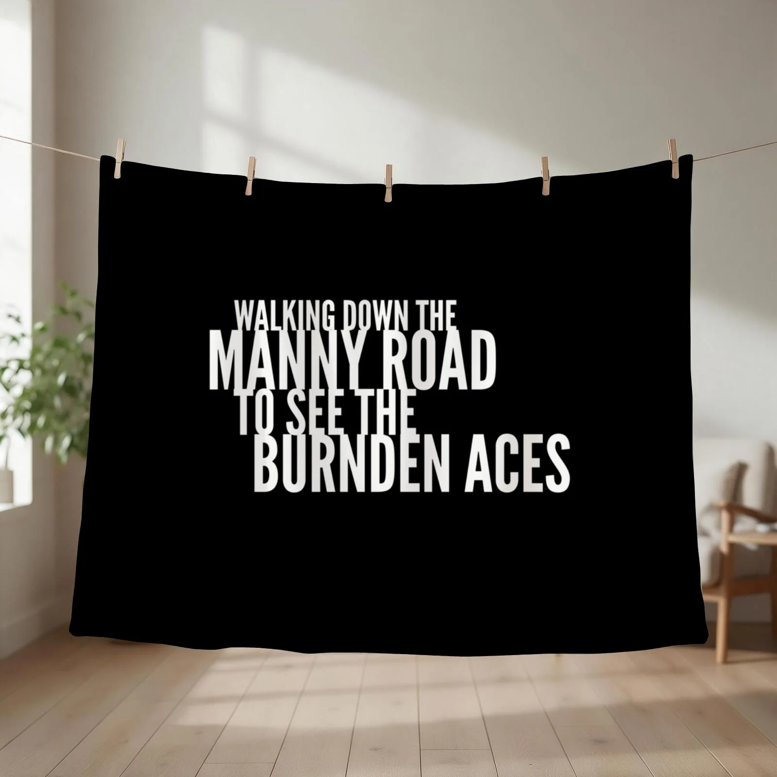 Walking Down The Manny Road To See The Burnden Aces Bolton Wanderers Song Chant Throw Blanket