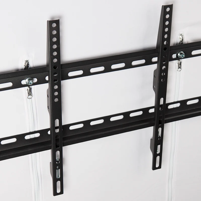 전문가용 접이식 DJ 부스 스탠드 (블랙 스크림 및 TV 브래킷 포함, 이벤트용 고강도 스틸 프레임)