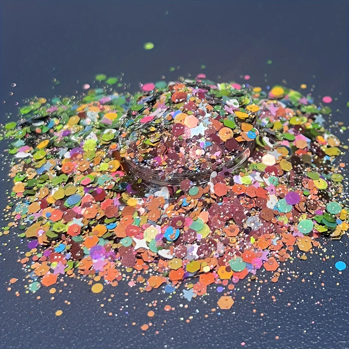 50g Chameleon Chunky Glitter Bulk Colorful Mix Star Heart Sequins Flakes For DIY Nail Epoxy Resin Filler Jewelry Making Supplier