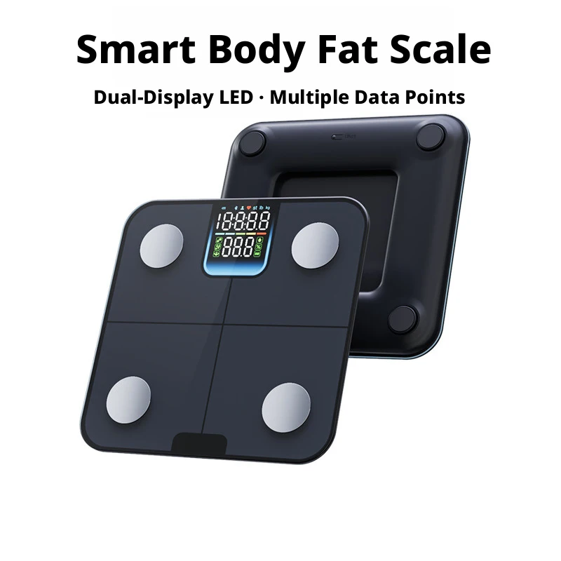 Best 180kg 396lb Human Personal Tempered Glass Wireless App BMI Fat Weight Balance Bathroom Digital Smart Body Weighing Scale