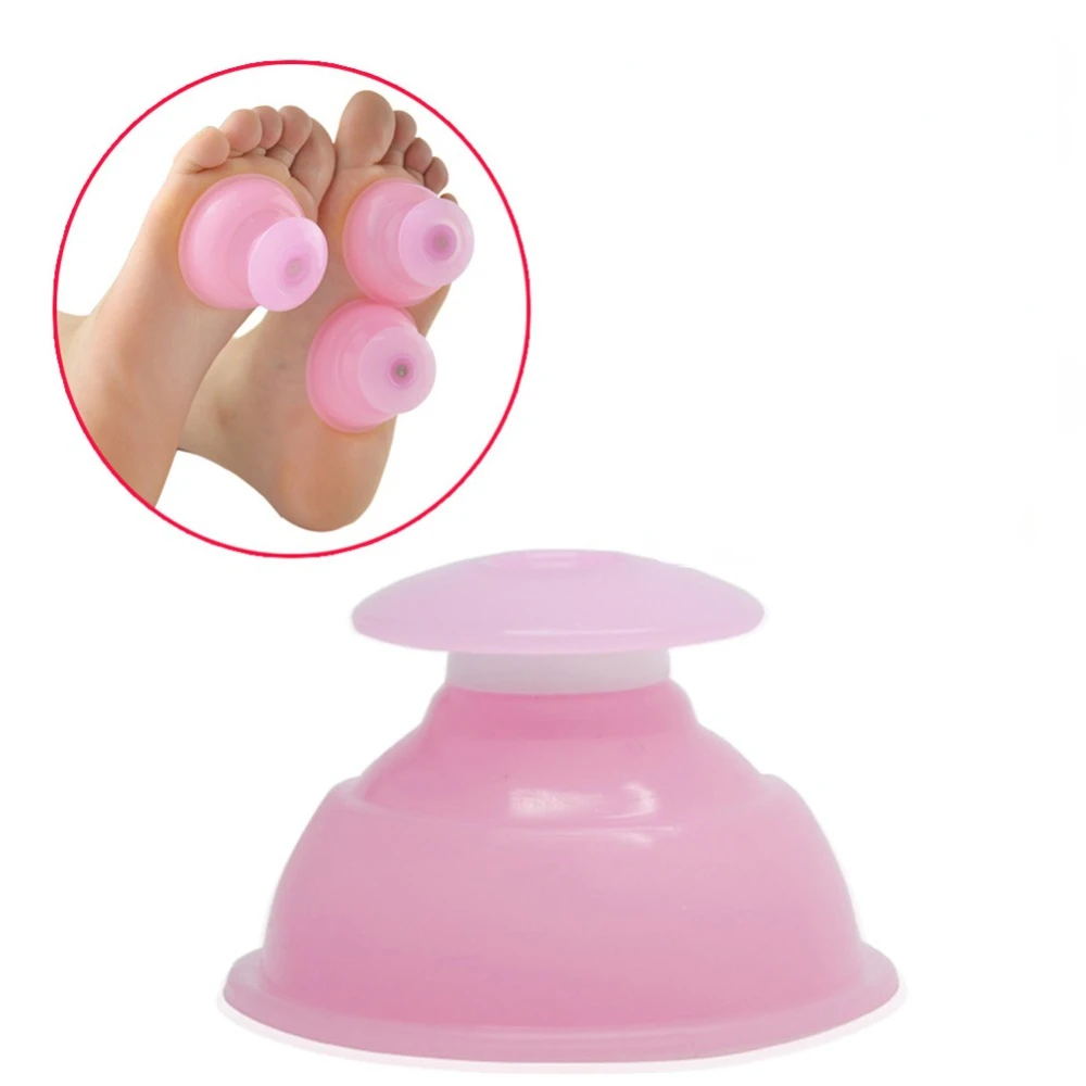 1pc Vacuum Silicone Cup Body Massager Anti Cellulite Vacuum Cans Silicone Suction Cups Back Neck Body Massage Helper Ventosas