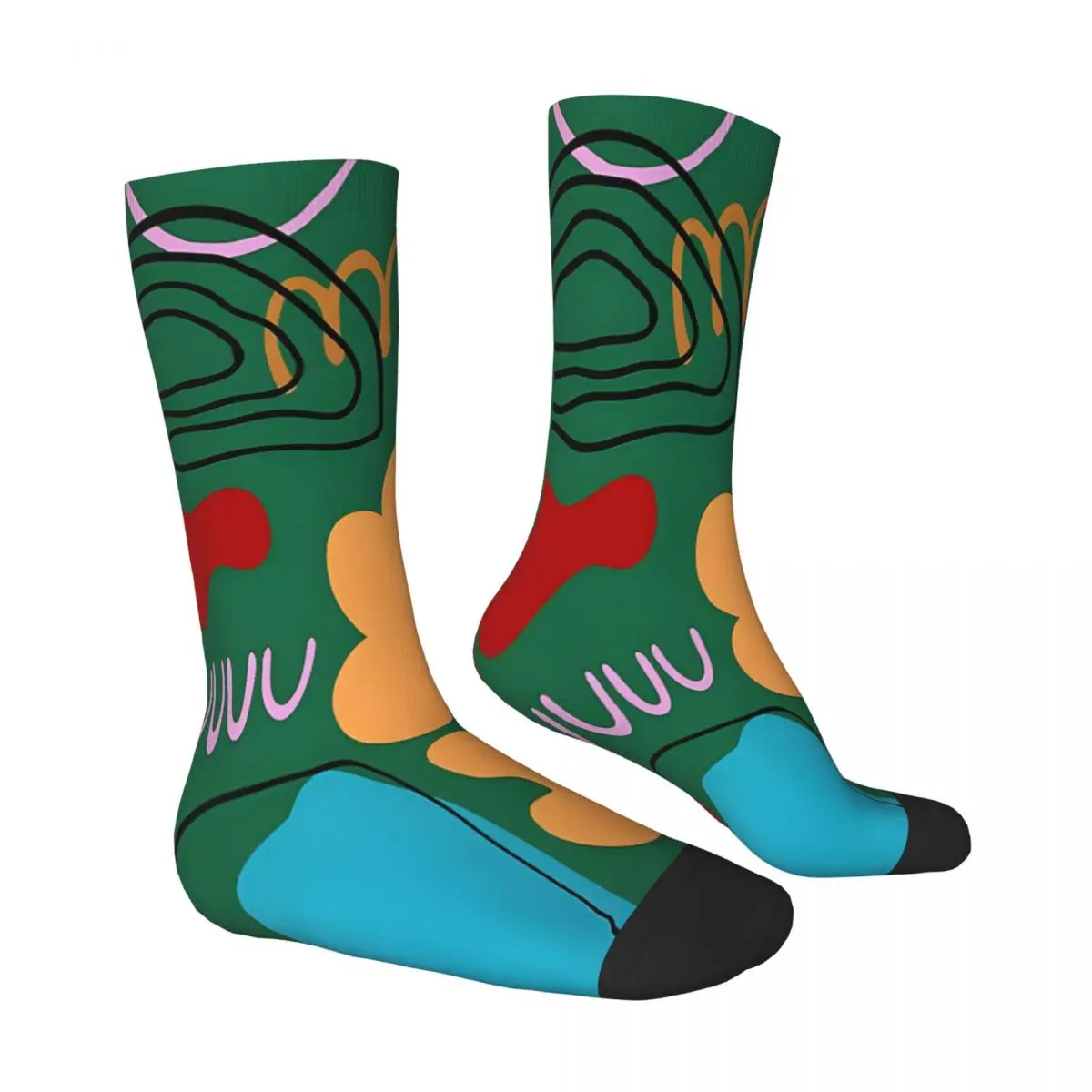 Abstract Shapes Socks Abstract Socks Male Mens Women Spring Stockings Harajuku