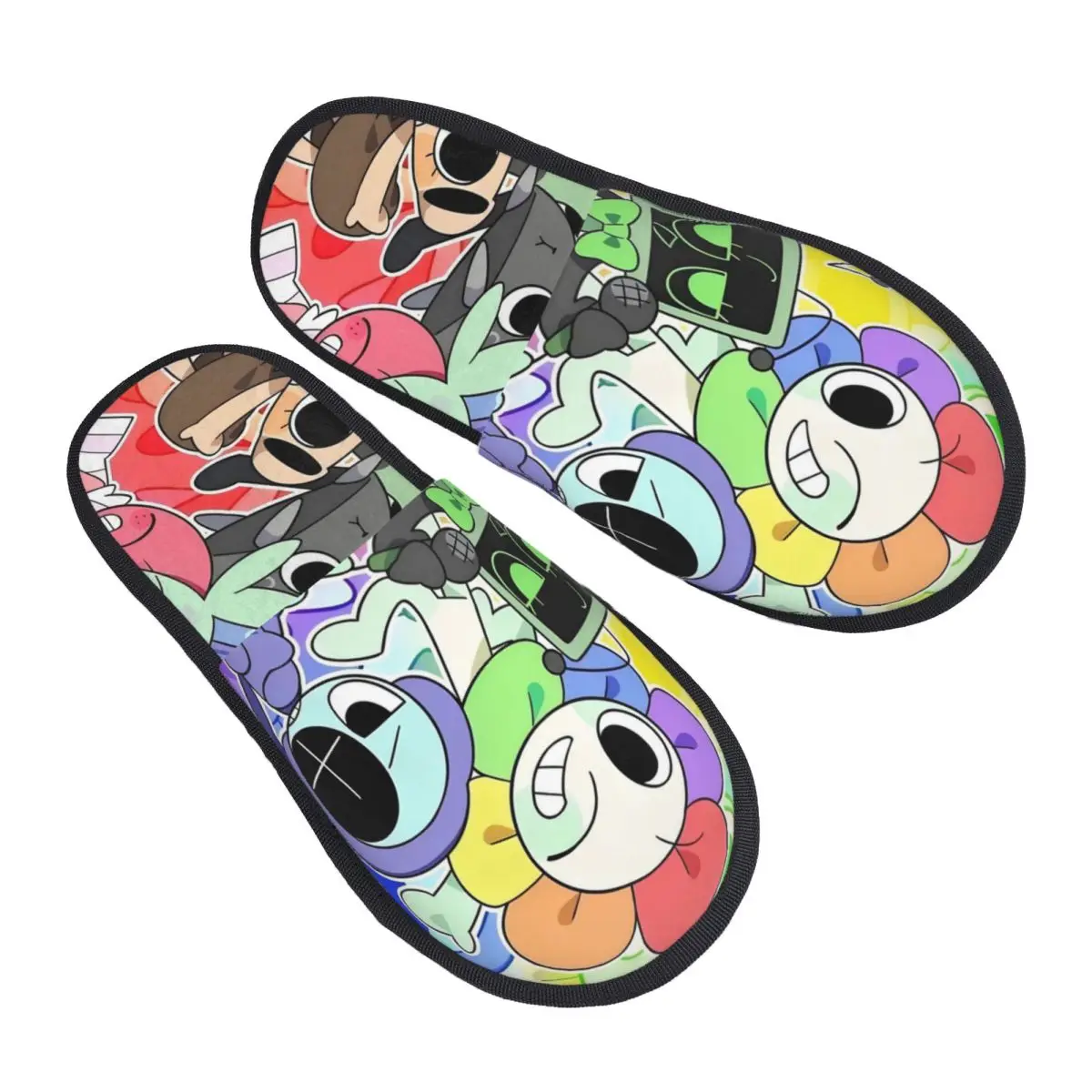 Custom Dandys World Pebble House Slippers Women Soft Memory Foam Game Anime Slip On Hotel Slipper Shoes