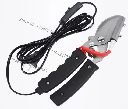 220V Electric Heating Bloodless Tail Cutter Clipper Scissors Piglet Tail Cutting Plier 80W 370℃  for Pig Sheep Goat Farm Tools