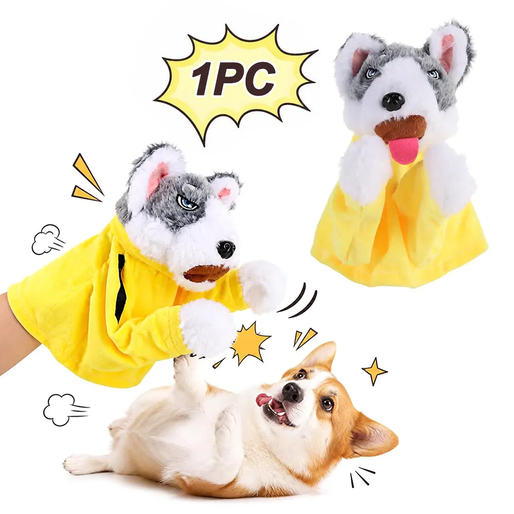 Creative with Sound Boxing Dog Doll Battle Plush Tricky Doll Kids Gifts Interactive Toy