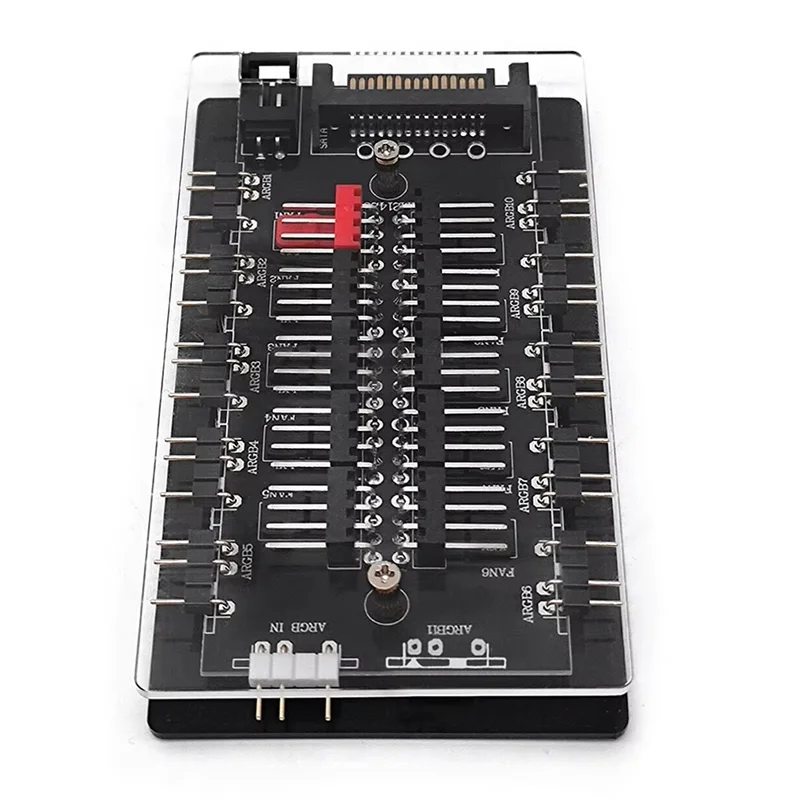 

Professional 4Pin PWM & 5V 3Pin ARGB Multi Way Splitter ARGB And PWM HUB Master SATA Power 10Hub