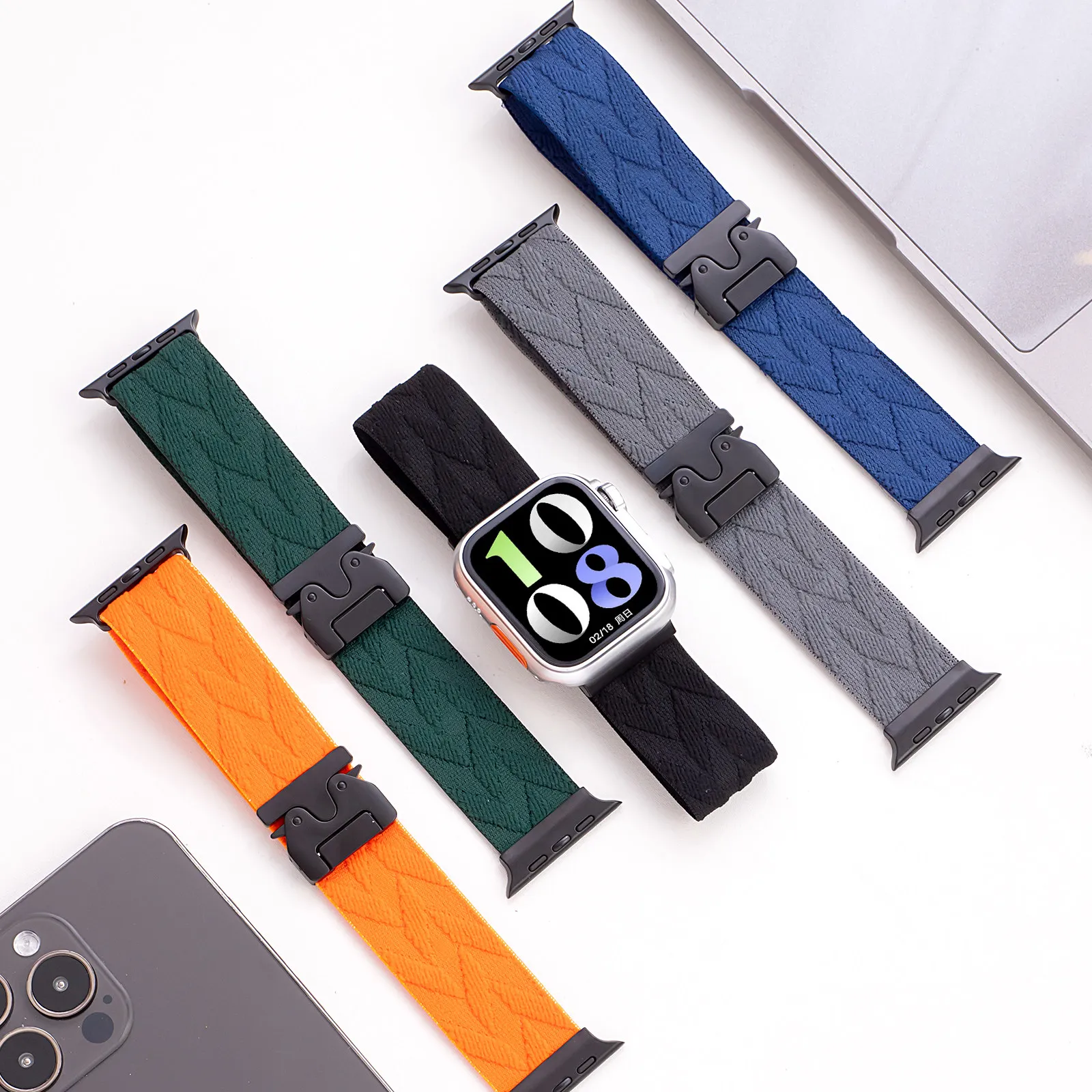 Nylon Straps For Apple Watch u - Parachute Strap Elastic recension och pris