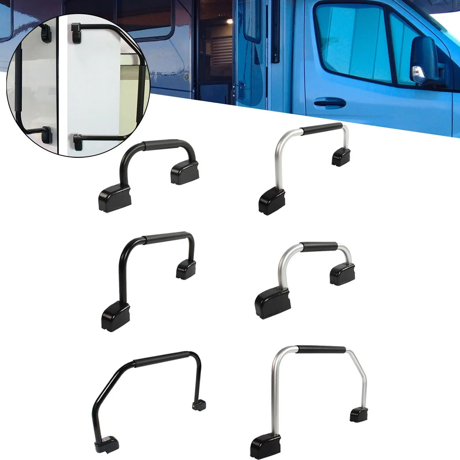 

Поручень для входной двери для кемпинга, дома на колесах, простая установка для яхты, лодки, легкий, универсальный, прочный, универсальный аксессуар