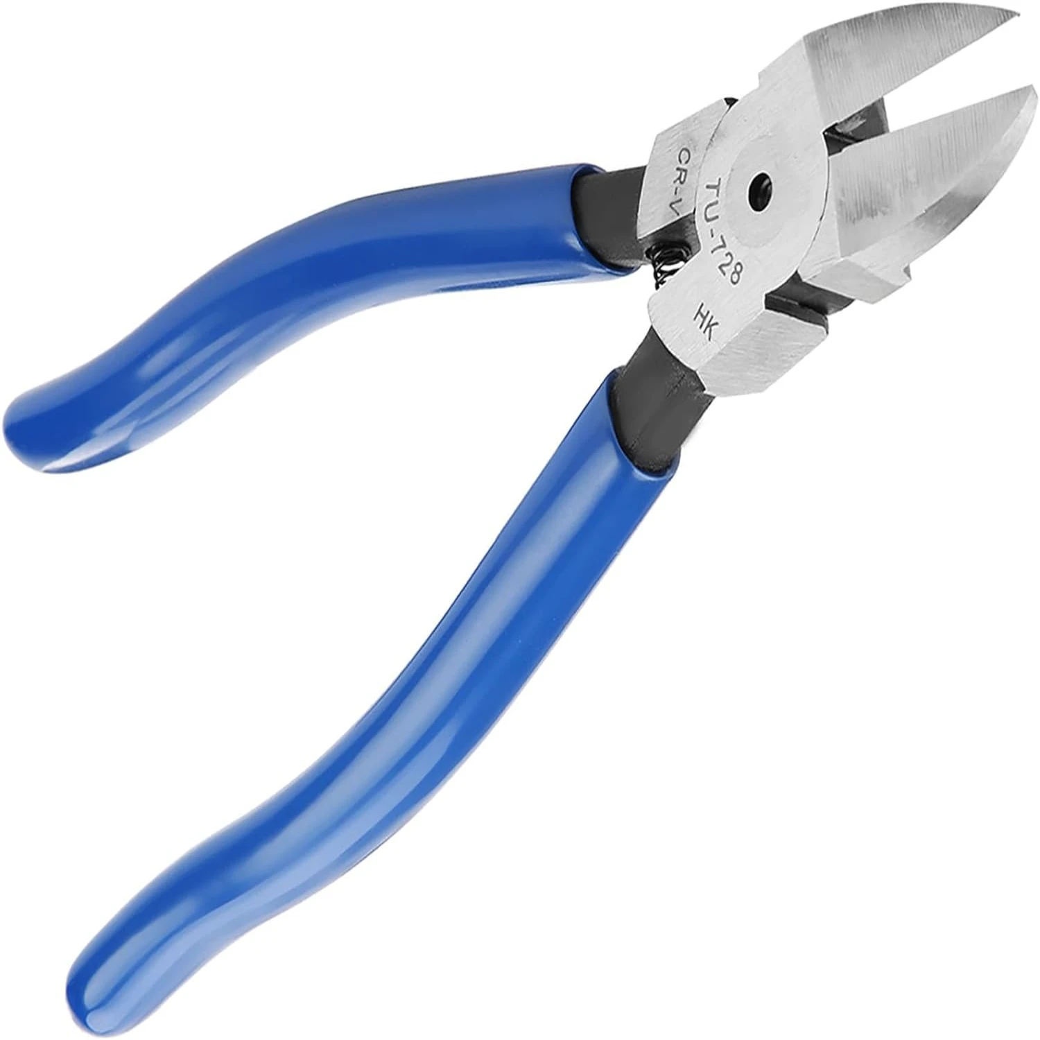 High Quality Comfortable Professional Grade 8-Inch Blue Diagonal Wire Cutter Tool - Ergonomic Cable Nippers with Comfort Grips f