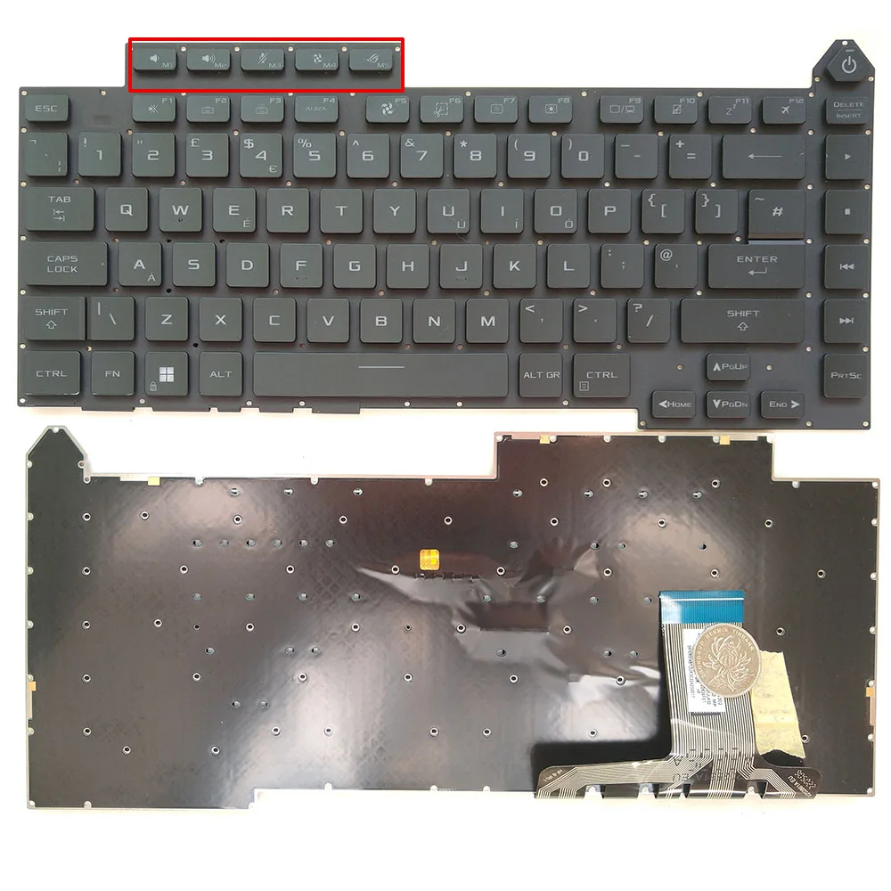 UK Per-Key RGB Backlit Laptop Keybaord For ASUS ROG Strix Scar 15, G533Q; G533ZX (2022)