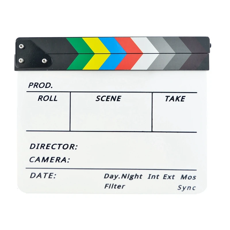 Clapperboard Director Video Scene Clapboard Dry Erase Director Movie Film Action Clap Photography Props Easy Install