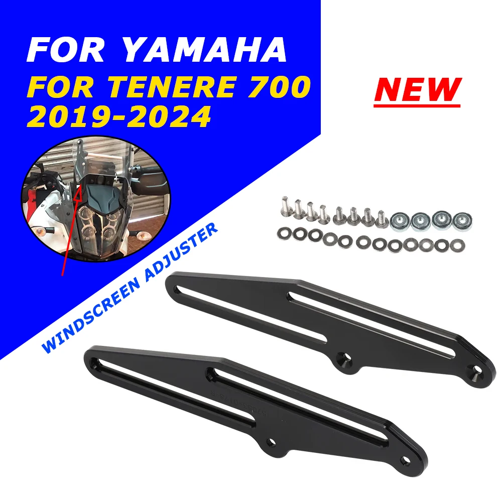 For YAMAHA TENERE 700 Rally Tenere700 T700 Motorcycle Accessories Windshield Lift Bracket Windscreen Lifting Up Wind Deflector