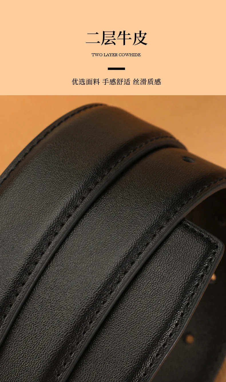 Rindsledergürtel für Damen; Vielseitige Dekoration; Business-Gürtel in Braun; Hochwertiger Jeansgürtel; Modischer Hosengürtel. – Detail 9