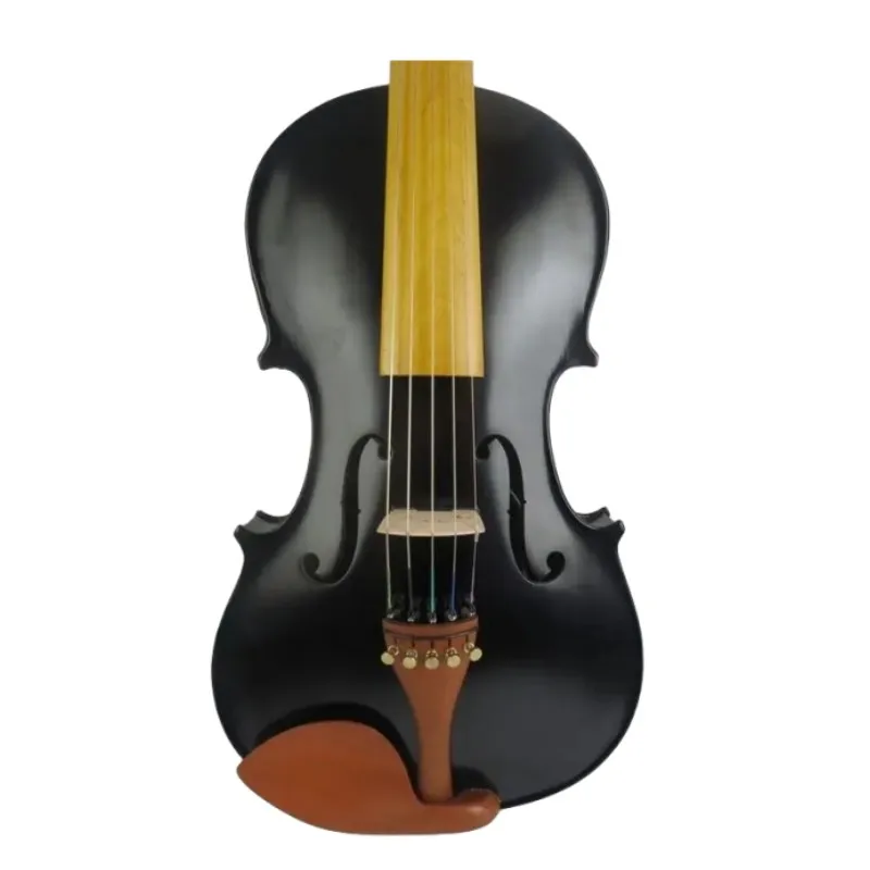 Black 5 strings 16 inch electric viola,Wonderful Sound w/case