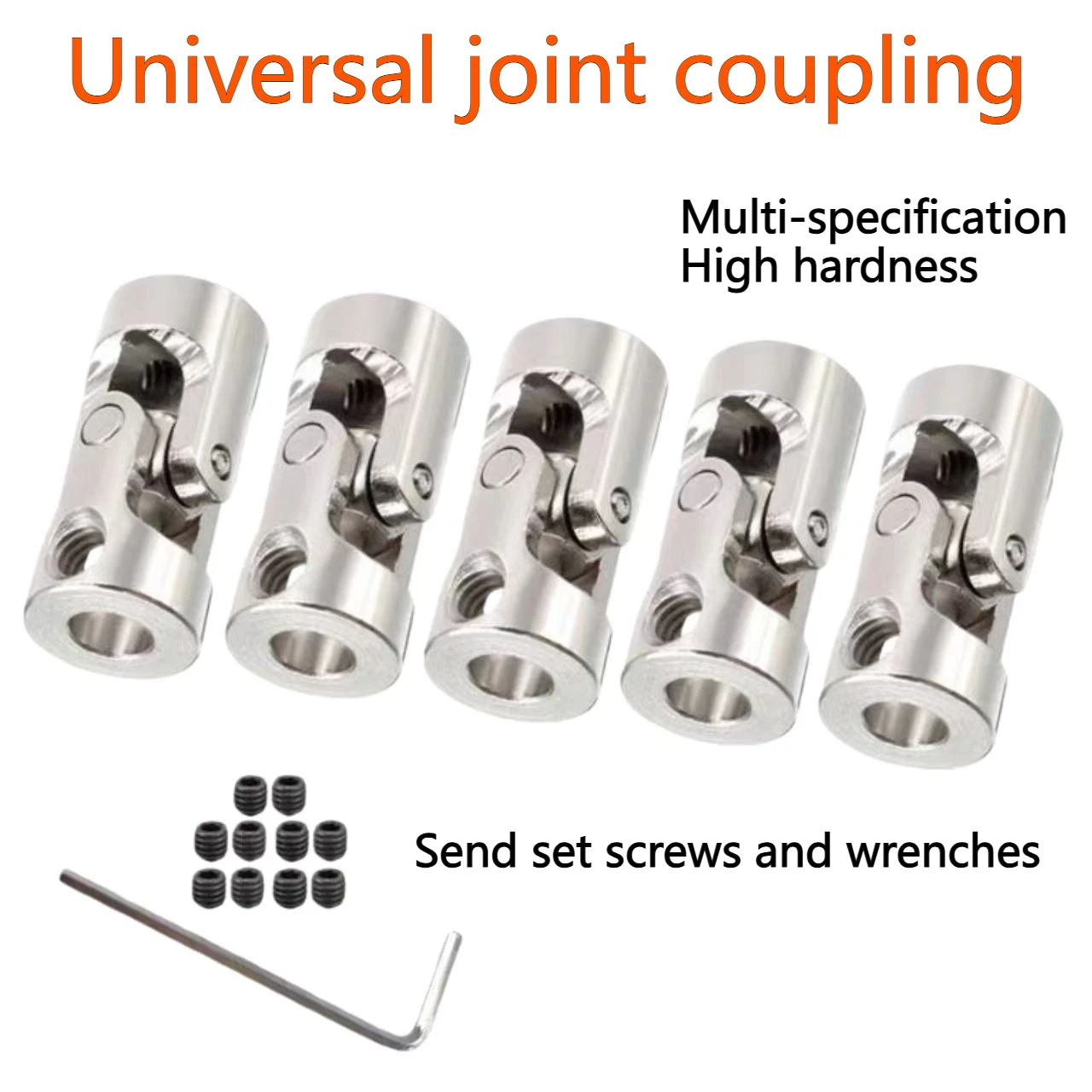 1pc universal joint coupling 2mm/2.3mm/3mm/3.17mm/4mm/5mm/6mm/8mm/10mm/12mm car and ship model motor universal joint connector