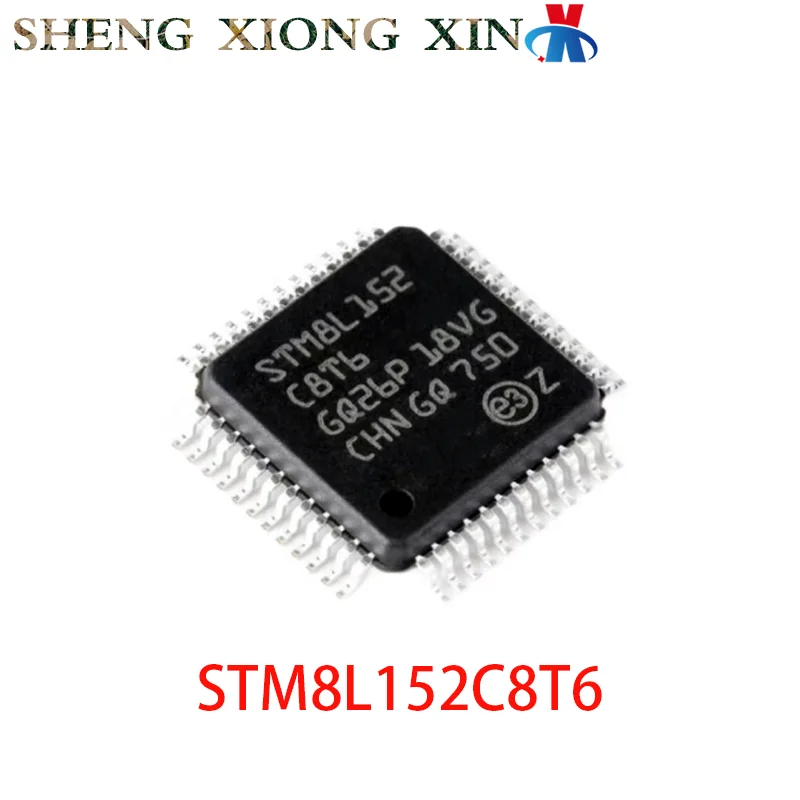 5pcs/lot 100% NEW STM8L152C8T6 LQFP-48 Microcontroller Unit STM8L152 8L152C8T6 Integrated Circuit