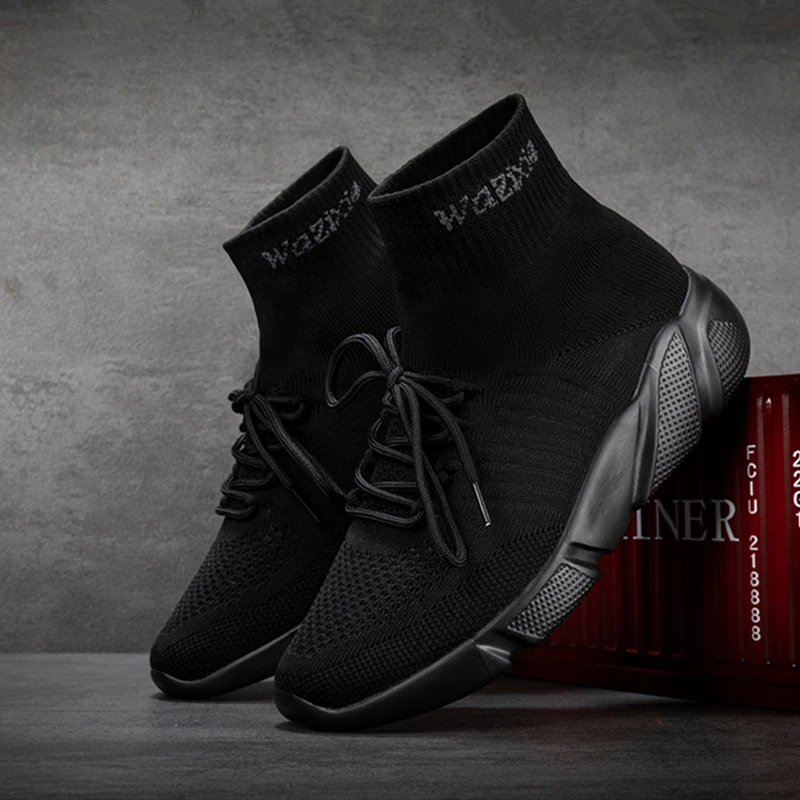 New Women Fashion Sneakers Unisex Boots Sock Shoes Ladies Casual Loafers Student Sports Shoes Woman Men Shoes Plus Size Boots