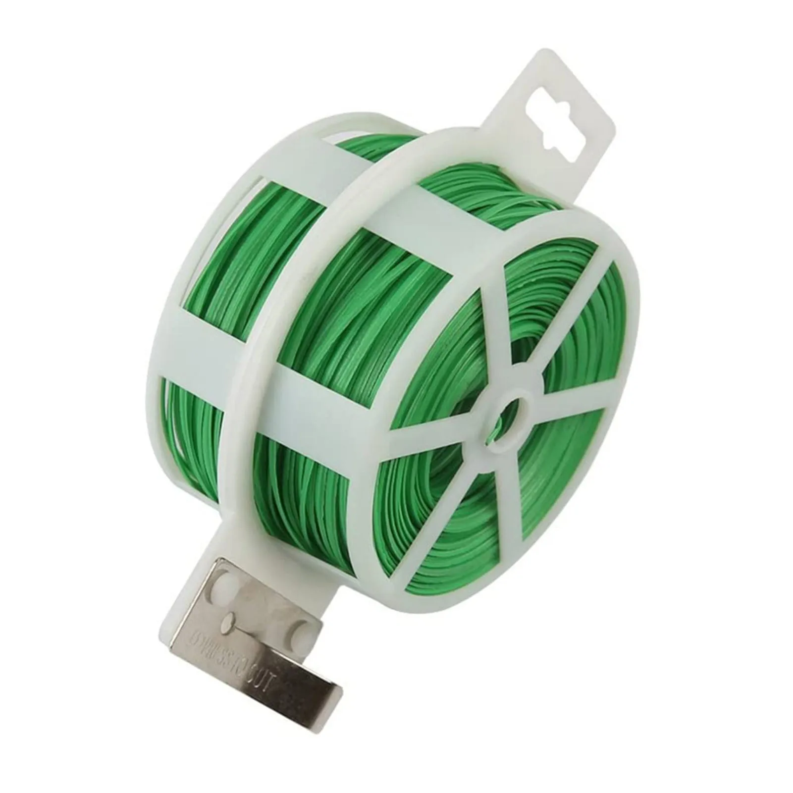 Portable 100M Roll Wire Twist Ties Green Garden Cable Fixer Gardening Climbers Slicer Plant Support & Care Garden Supplies