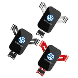 Car Phone Holder Car Air Vent Clip Mount Mobile Phone Holder For Volkswagen VW Golf 6 7 8 Touareg Passat Polo Jetta MK4 B6 GTI