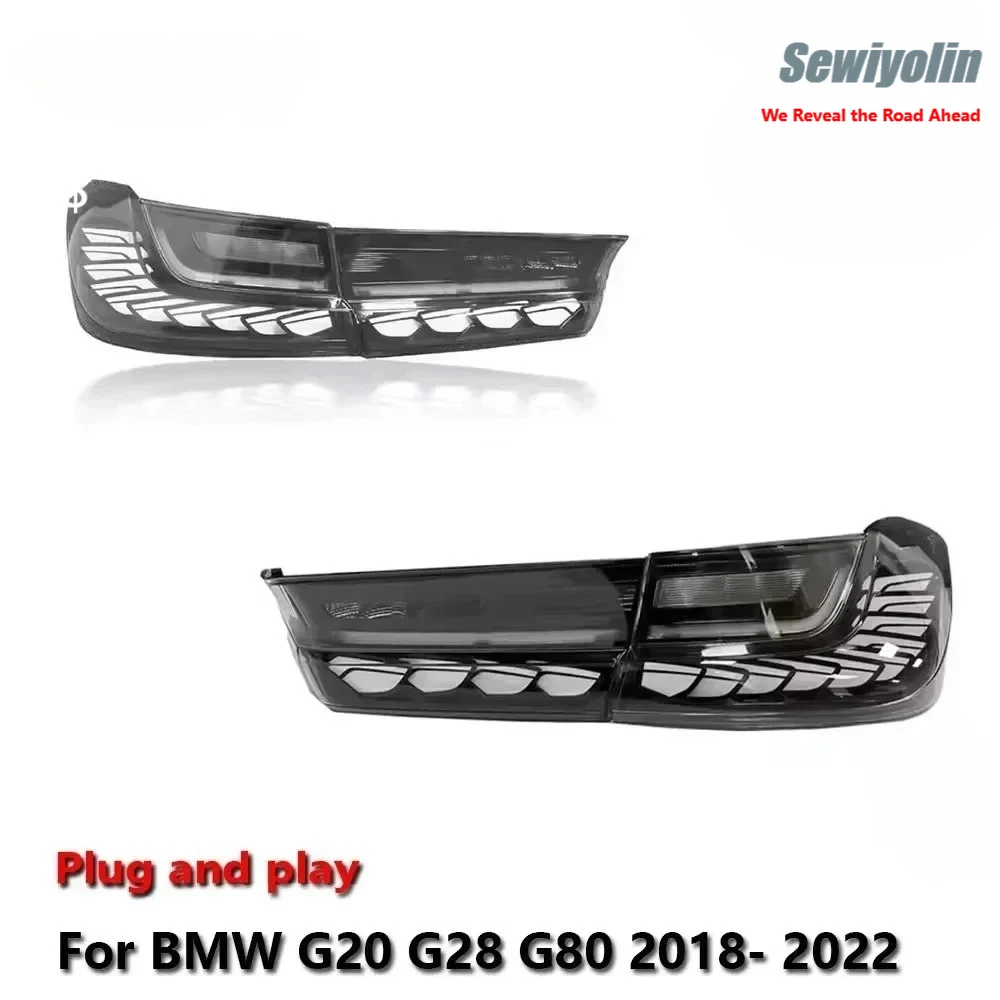 

Sewiyolin Car LED Tail Light Lamps Parts For BMW G20 G28 G80 2018 - 2022 Auto Rear DRL Brake Turn Signal Lamp Plug And P
