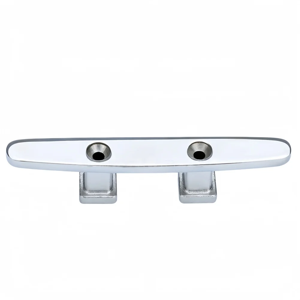 316 Stainless Steel Foldable Boat Cleat Hollow Base Mooring Hardware For Marine Yacht Deck Fitting Silver