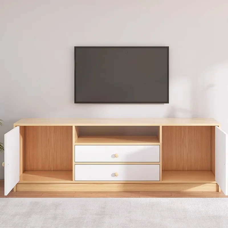 2026 New Modern TV Cabinet for Living Room Small Apartment Floor Storage Unit Integrated Bedroom High Console Table Furniture