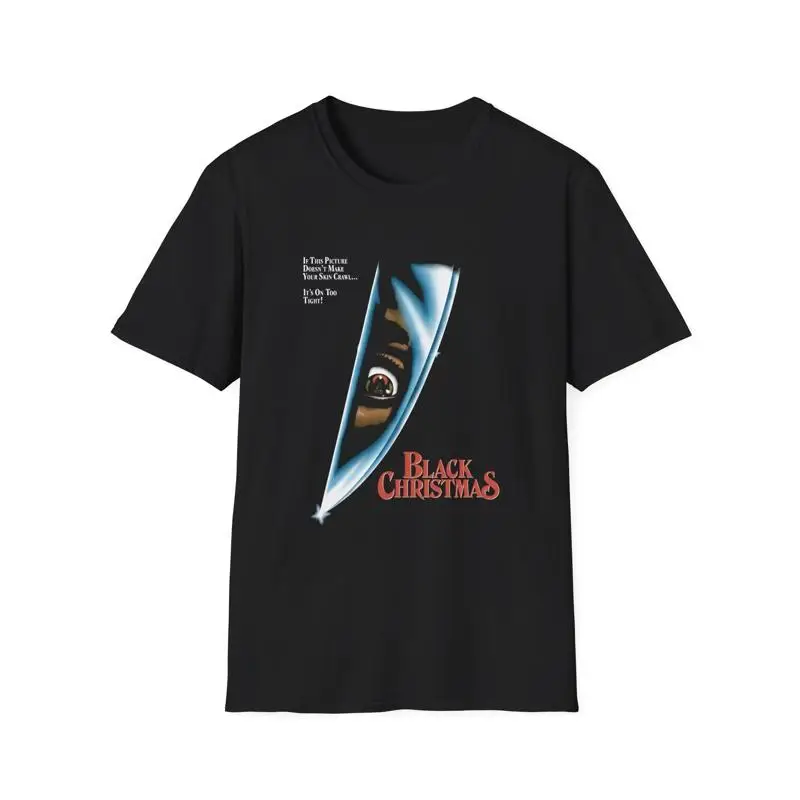 Schwarzes Filmplakat „Weihnachten 1974“ T-Shirt