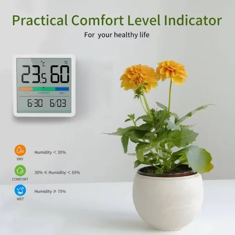 LCD Digital Thermometer Hygrometer Indoor Room Electronic Temperature Humidity Meter Sensor Gauge Weather Station For Home ﻿ image 6