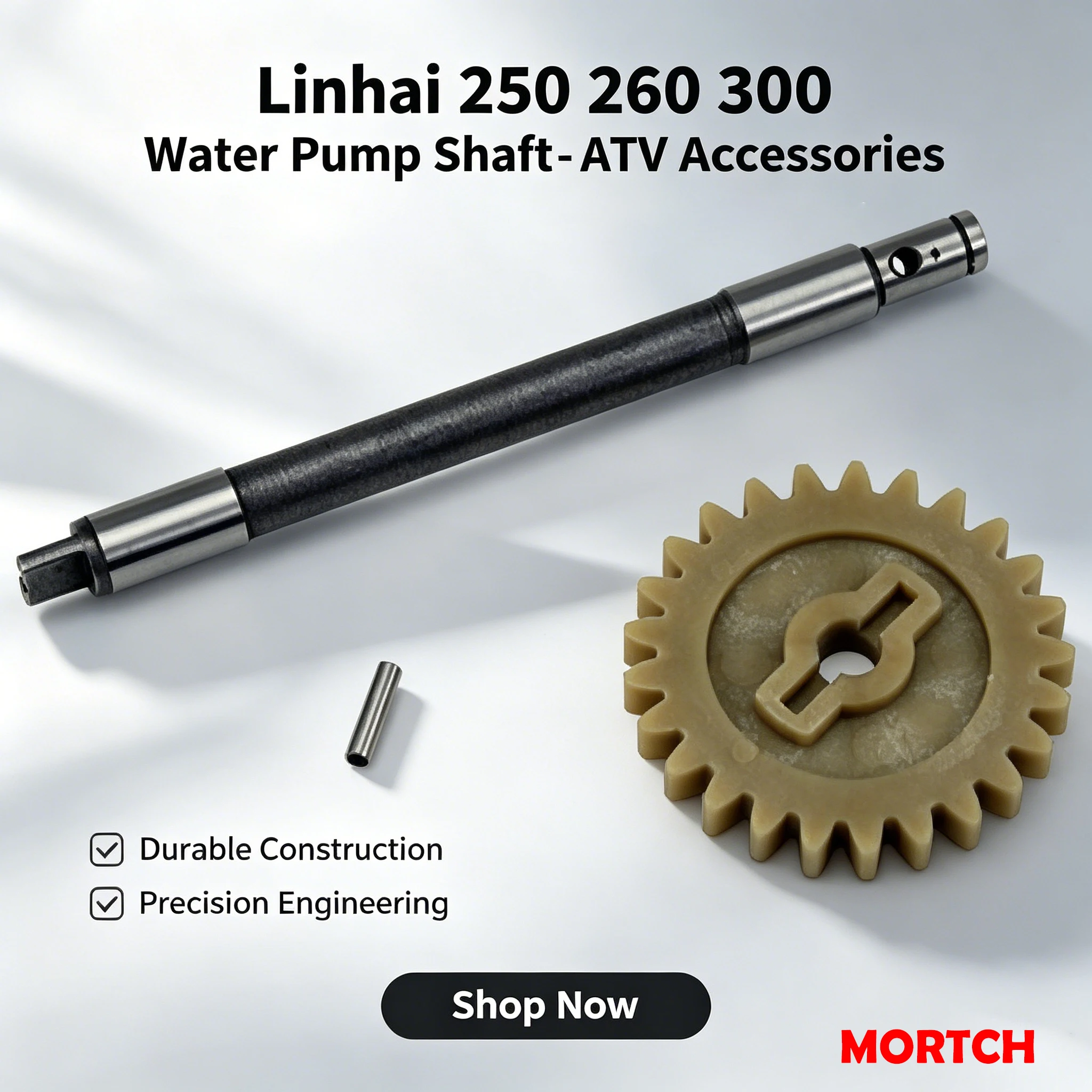 OEM Water Pump Shaft 250-5065 Compatible with Linhai 250 260 300 Yamaha Keeway Jinlang Feishen Scooter ATV