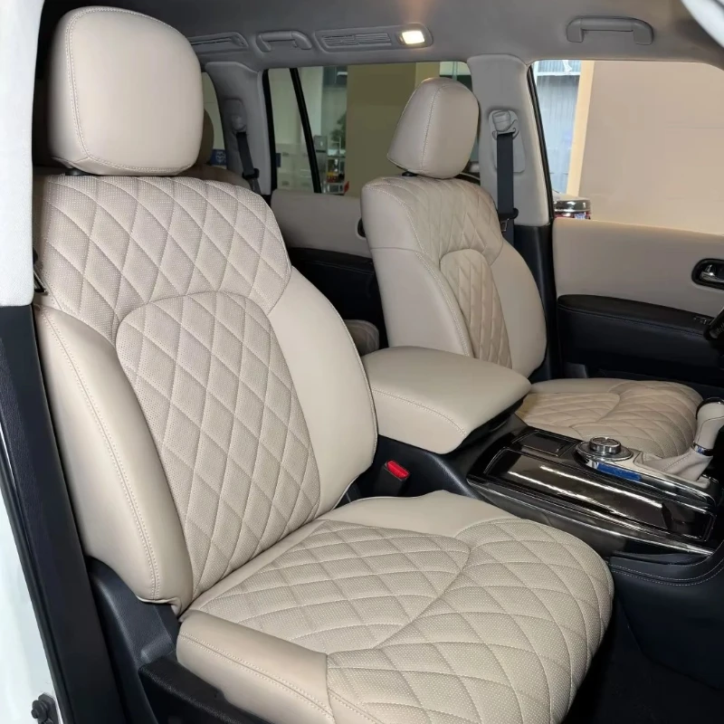 Hot Selling Full Set Universal Fit Waterproof Non-Slip Durable Luxury Pillows Cushions Leather Car Seat Covers  LYH