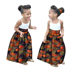 Vêtements Africains Personnalisés pour Fille, Jupe Longue, Mode Africaine, Imprimé Dashiki, Décontracté, ix, Été, WYT34
