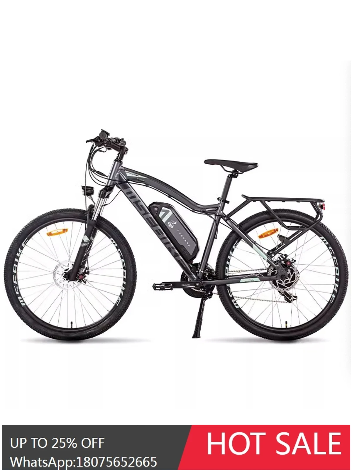 LYN Pedal Assist Mountain Bike Adult Commuter Scooter 21 Variable Speed