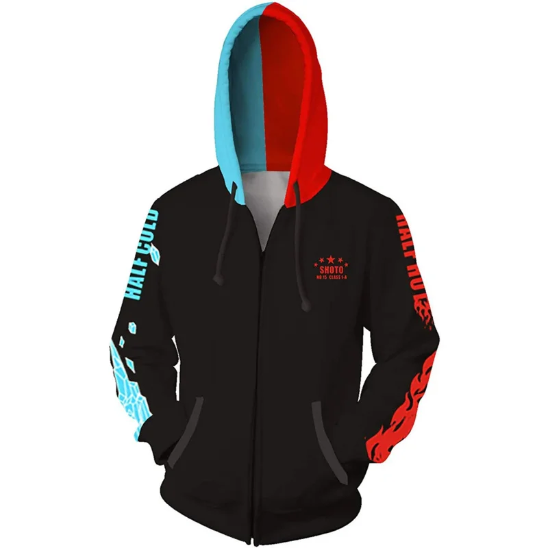 Boku No My Hero Academia Midoriya sudaderas con capucha Izuku Todoroki Shoto disfraz de Cosplay hombres mujeres sudadera uniforme escolar chaquetas abrigo