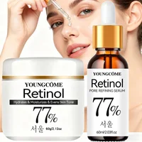Ensemble de crème sérum pour le visage raffermissant au rétinol, Anti-âge, élimination des rides, ridules, réparation, blanchiment de la peau, éclaircissant, hydratant 3