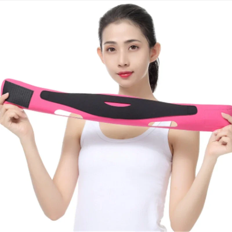 Face Slimming Bandage V Line Facial Shaper Elastic Double Chin Remover Lift Up Belt Face Massager Women Strap Skin Beauty Care