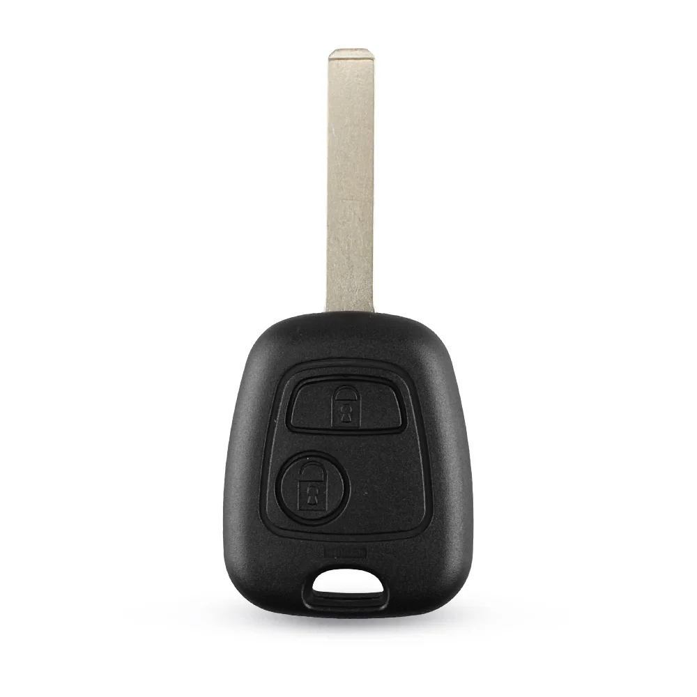 KEYYOU เปลี่ยน2ปุ่มรีโมทคอนโทรล Key Fob Case Shell สำหรับ Toyota AYGO อุปกรณ์เสริม Peugeot Citroen VA2 Blade No โลโก้