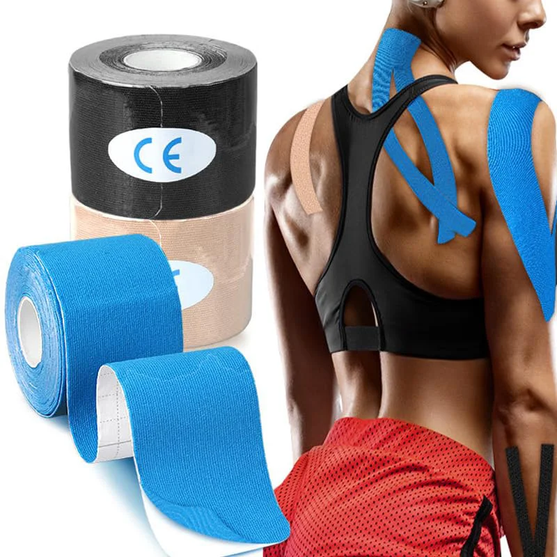 Elastic Kinesiology Athletic Tape,Hypoallergenic and Waterproof K Tape for Sports & Weightlifting