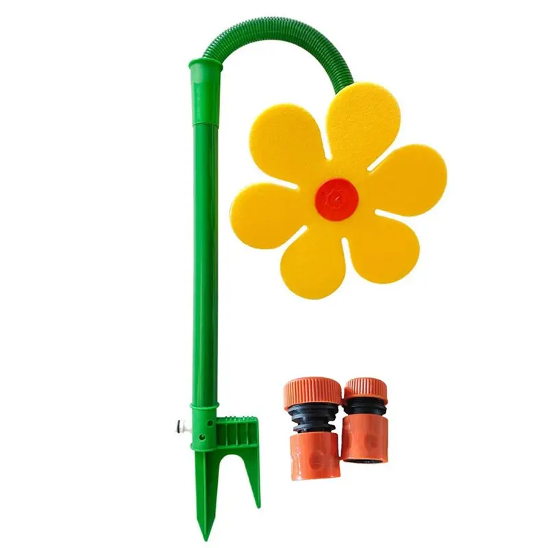 ABLK Sunflower-Shaped 360° Rotating Sprinkleler Garden Yard Lawn Irrigation Device Decorative Watering System Shaking