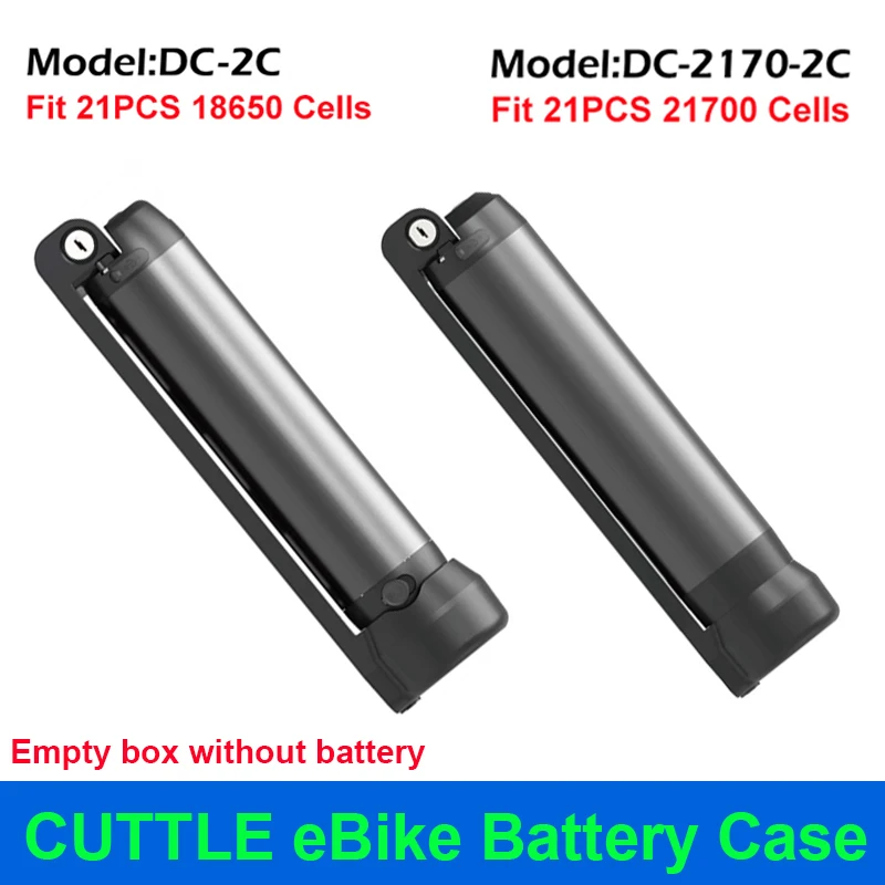 CUTTLE Sepii DC-2C obudowa baterii DC-2170-2C puste pudełko 10S 15A 36V BMS DC-2170 2C Fit 21 sztuk 18650 21700 komórek dla DIY EBike baterii