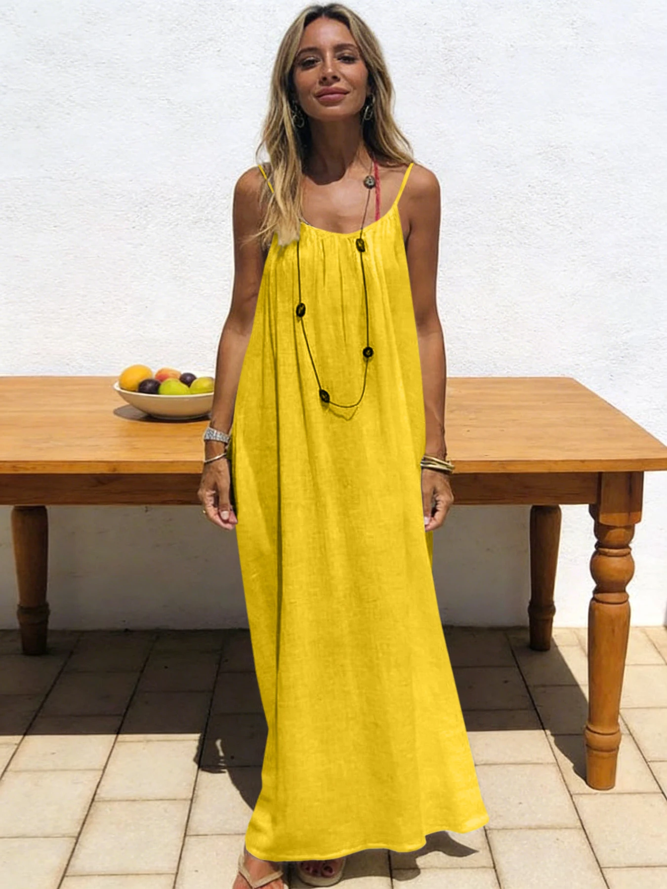 Nieuwe collectie dames strapless rugloze lange losse huisjurk comfortabele slaapkledij casual maxi jurk