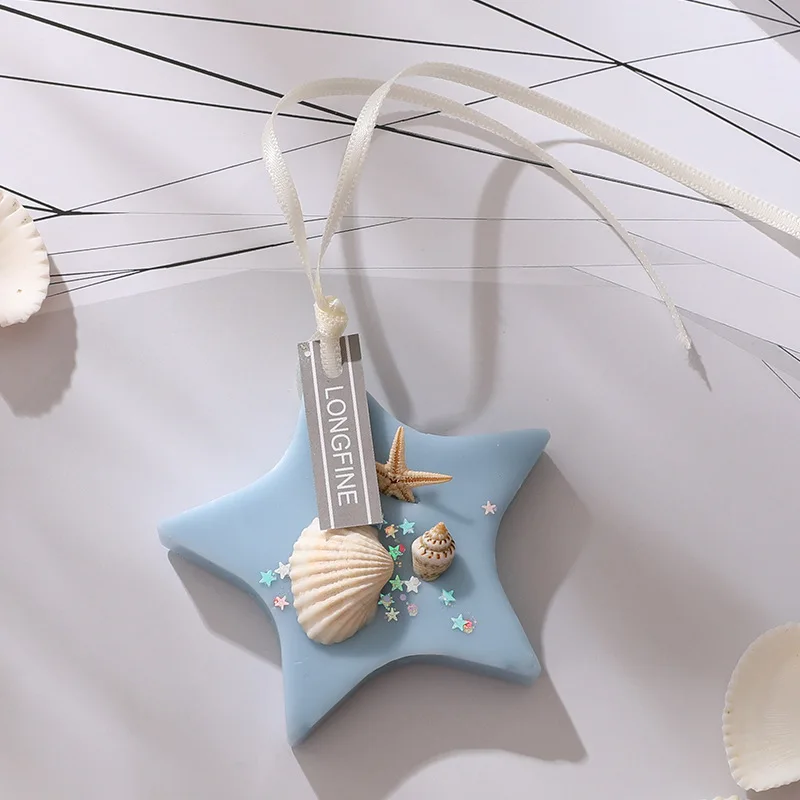 HUIBAOGE Starfish and shell wardrobe aromatherapy wax sheets, long-lasting fragrance, deodorizing, fresh scent for girls