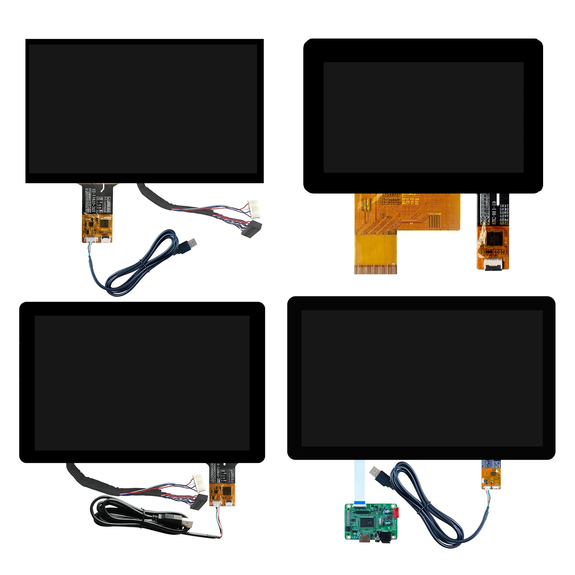 

4.3" 7" 10.1" 13.3" 15.6" GT911 Capacitive Touch Screen + LCD Interface Type: EDP LVDS IIC USB RS232 Multiple Resolutions