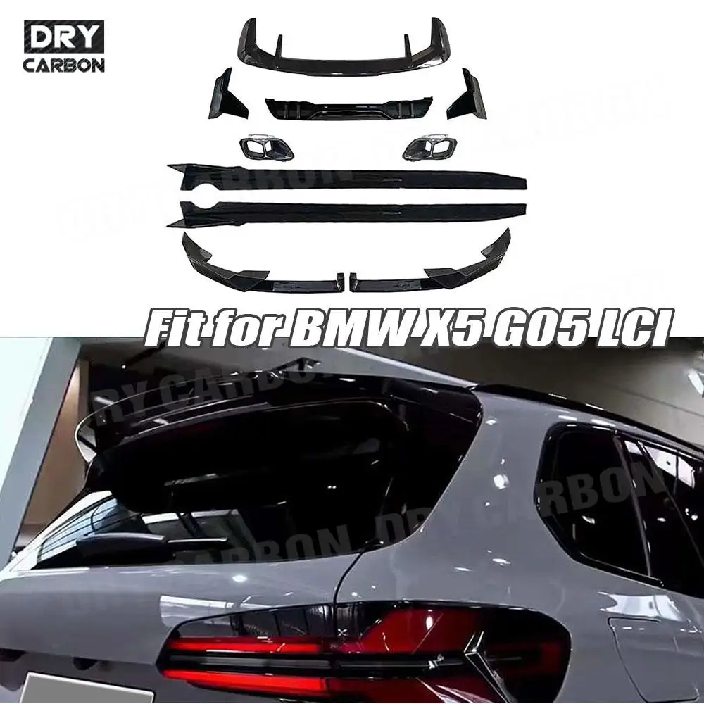 

Car Body Kits Front Lip Rear Bumper Diffuser Exhaust Tips Side Skirts Rear Spoiler Accessories For BMW X5 G05 LCI M Sport 2023+