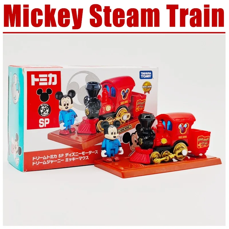 TAKARA TOMY Tomica DISNEY MOTORS SP มิกกี้รถไฟไอน้ำของเล่นโลหะผสมรถยนต์โมเดลโลหะหล่อของขวัญ