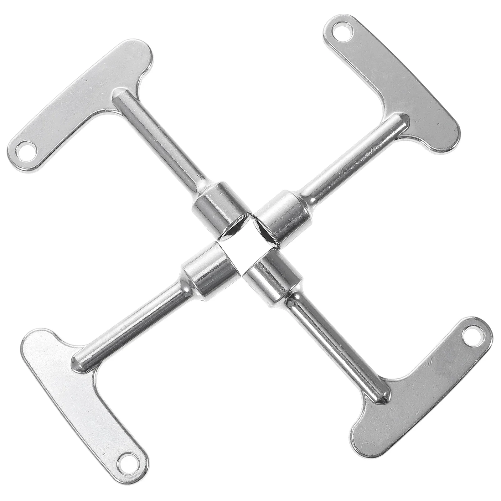 

4pcs Elevator Triangle Keys Sturdy Multi functional Service Hardware Emergency Locks Triangle Panel Plumbers Tool Door