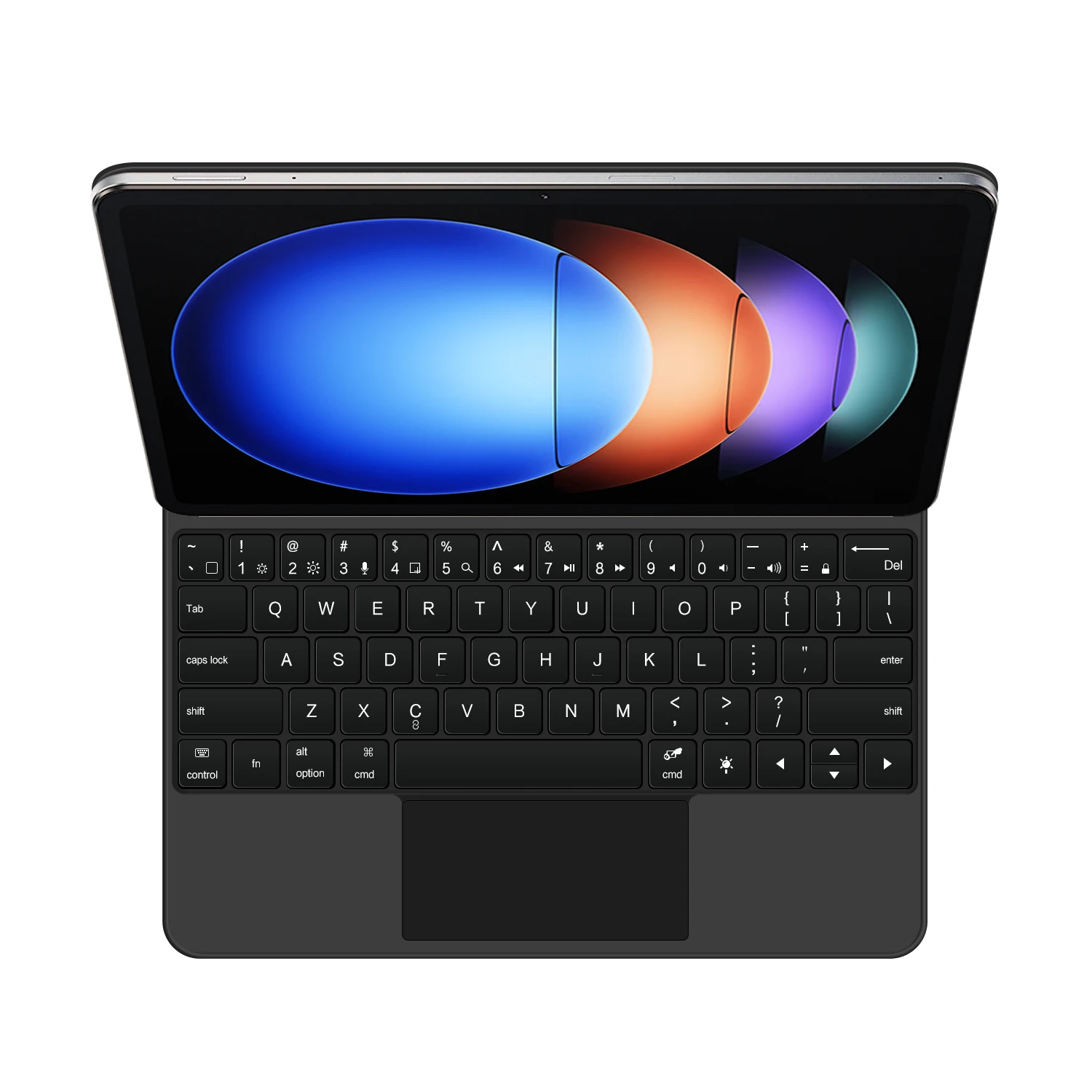 Imagem -02 - Folio-teclado Mágico para Xiaomi mi Pad 6s Pro 12.4 Português Espanhol Francês Coreano Árabe Alemão Teclado Inteligente