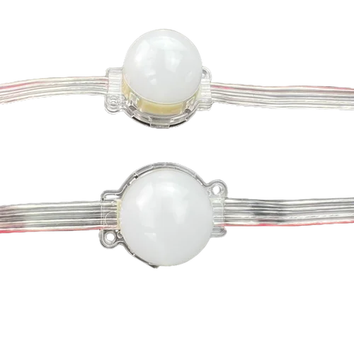 WS2811 RGB LED 픽셀 라이트 주소 지정 가능 12mm 확산 디지털 풀 컬러 IP68 방수 LED 픽셀 모듈 라이트 5V 50 개 / 스트링 LED 스크린 벽 광고 간판 용 간판